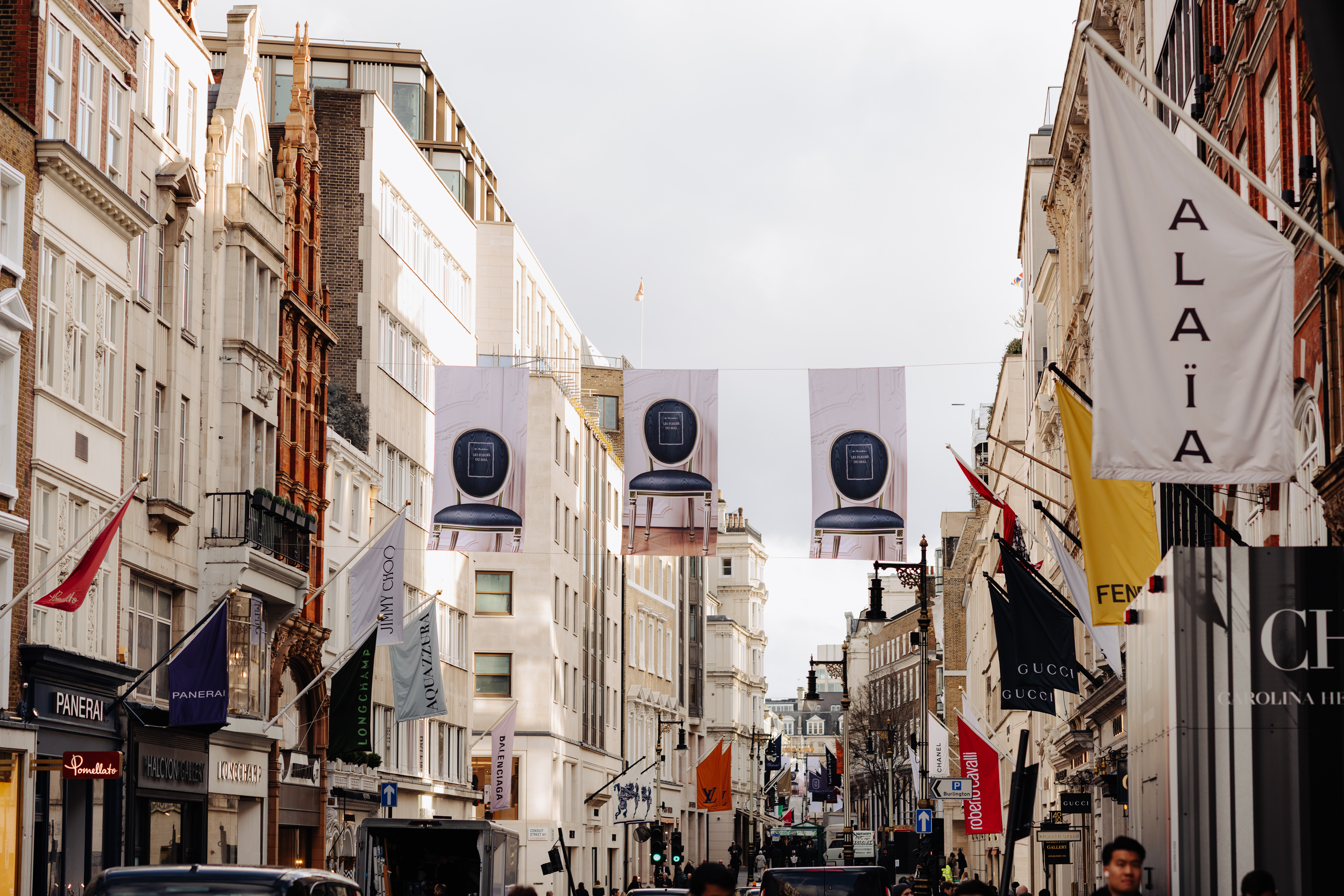 Bond street dior flags